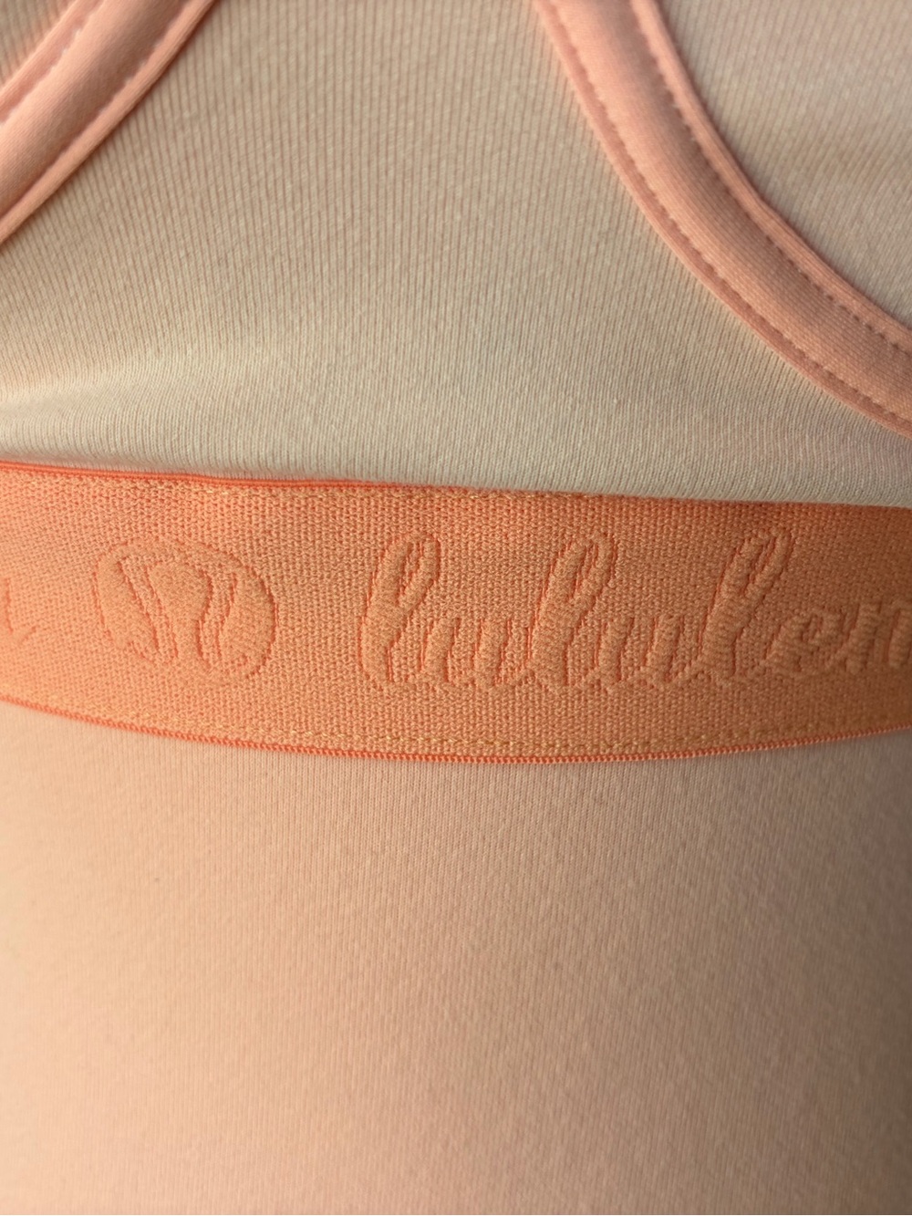 🍂2 for $15 Lululemon Athletica Orange All Out Tank Mesh Back Adjustable Bust Top - Picture 5 of 6